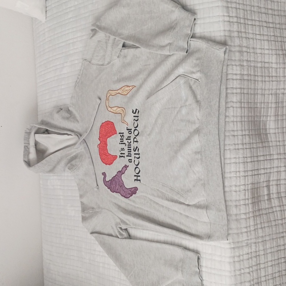 HOCUS POCUS HOODIE GRaY GREAT CONDITION